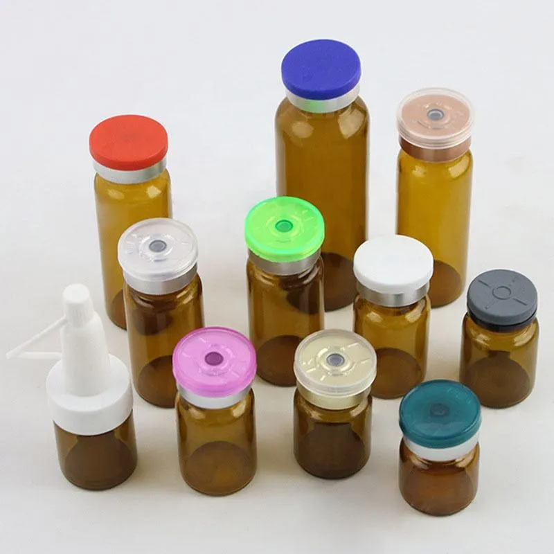 Jantarová skleněná láhev